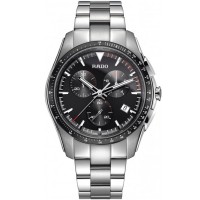 Rado Mens HyperChrome Quartz Chronograph Grey Ceramic and Steel Bracelet Watch R32259153